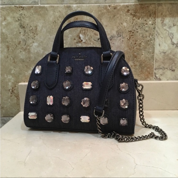 SALE‼️EUC Kate Spade Cristal Embellished Small Lottie Bag - Picture 5 of 8